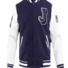 Jackson State University Navy And White Wool Varsity Jacket