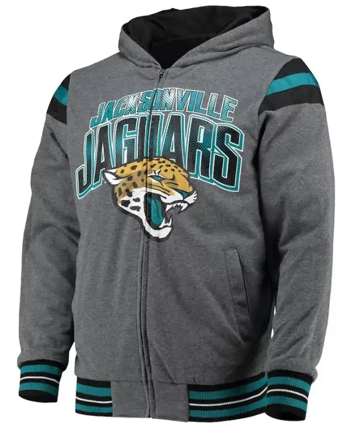 Jacksonville Jaguars Braxton Grey Fleece Jacket