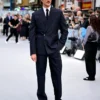 Jacob Elordi The Dog Stars 2026 Black Pinstripe Double Breasted Suit