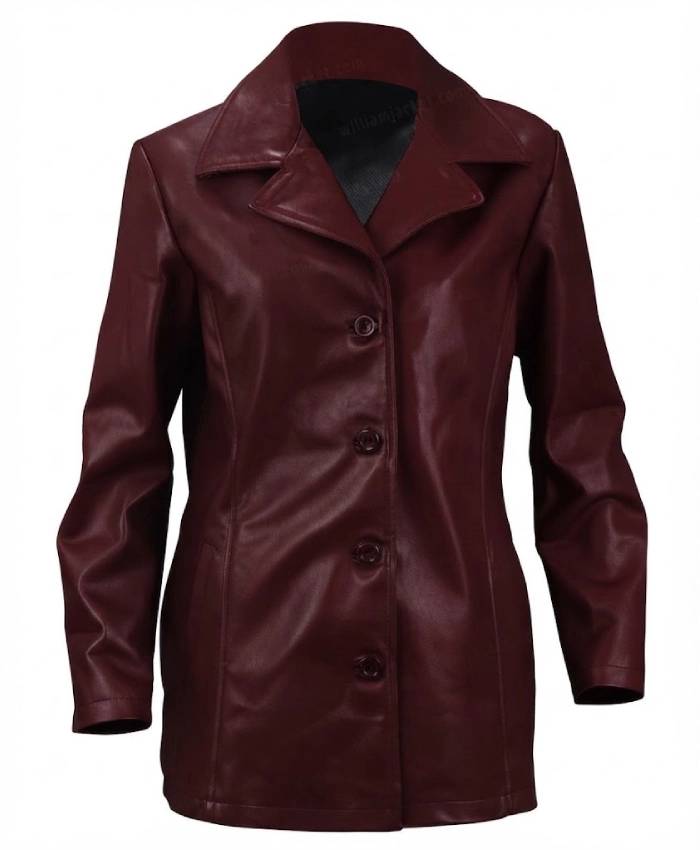 Jennifer Aniston TV Series Friends Rachel Green Maroon Jacket