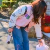 Jersey Shore Family Vacation S09 Jenni Farley Pink Varsity Jacket