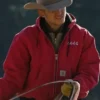 Jimmy Hurdstrom Yellowstone S04 Red Bomber Jacket