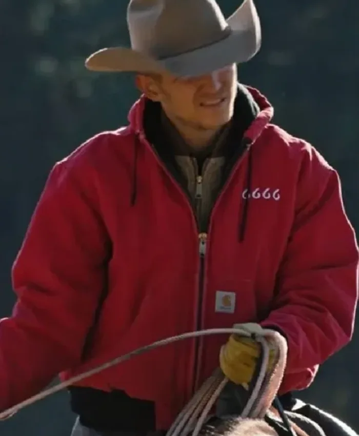Jimmy Hurdstrom Yellowstone S04 Red Bomber Jacket