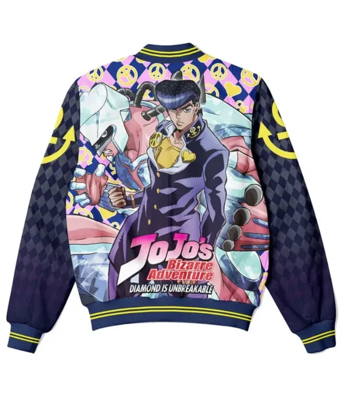 JoJos Bizarre Adventure Diamond Is Unbreakable Josuke Higashikata Checkered Pattern Jacket