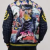 JoJos Bizarre Adventure Diamond Is Unbreakable Josuke Higashikata Checkered Pattern Varsity Jacket