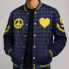 JoJos Bizarre Adventure Diamond Is Unbreakable Josuke Higashikata Checkered Varsity Jacket
