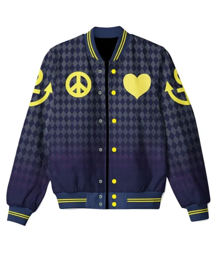 JoJos Bizarre Adventure Diamond Is Unbreakable Josuke Higashikata Varsity Jacket
