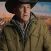 John Dutton Yellowstone Cotton Green Jacket 1