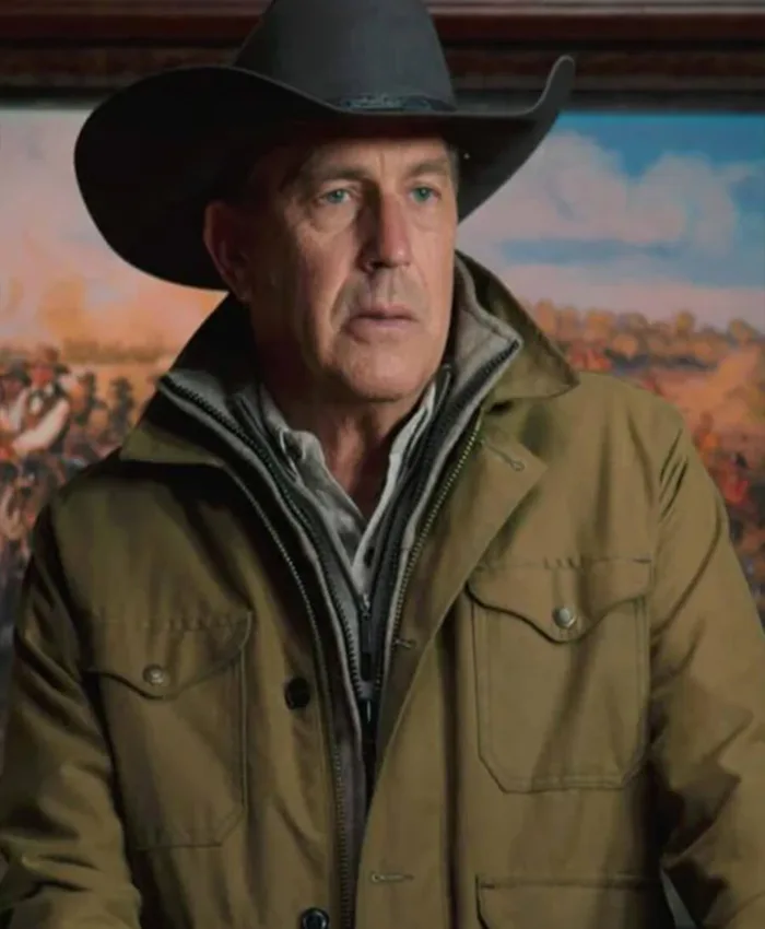 John Dutton Yellowstone Cotton Green Jacket 1
