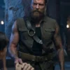 Josh Lawson Movie Mortal Kombat Kano Green Cotton Costume Vest