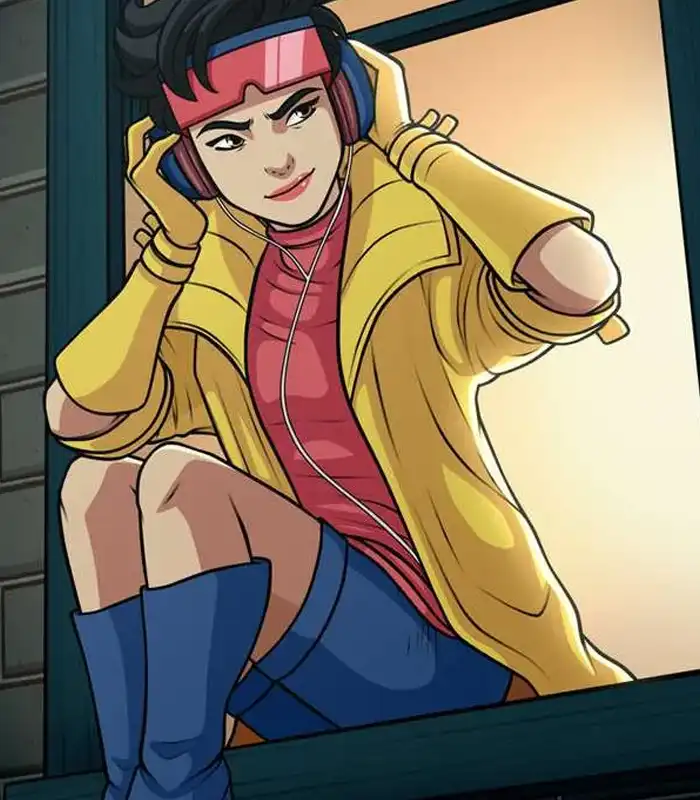Jubilee 2024 TV Series X Men 97 Yellow Cotton Long Coat For Women