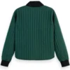Judith Burton Ride or Die S01 Hannah Waddingham Green Reversible Quilted Bomber Jacket