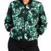 Judith Burton Ride or Die S01 Hannah Waddingham Green Reversible Quilted Bomber Jacket Sale