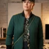 Judith Burton Ride or Die S01 Hannah Waddingham Green Reversible Quilted Jacket