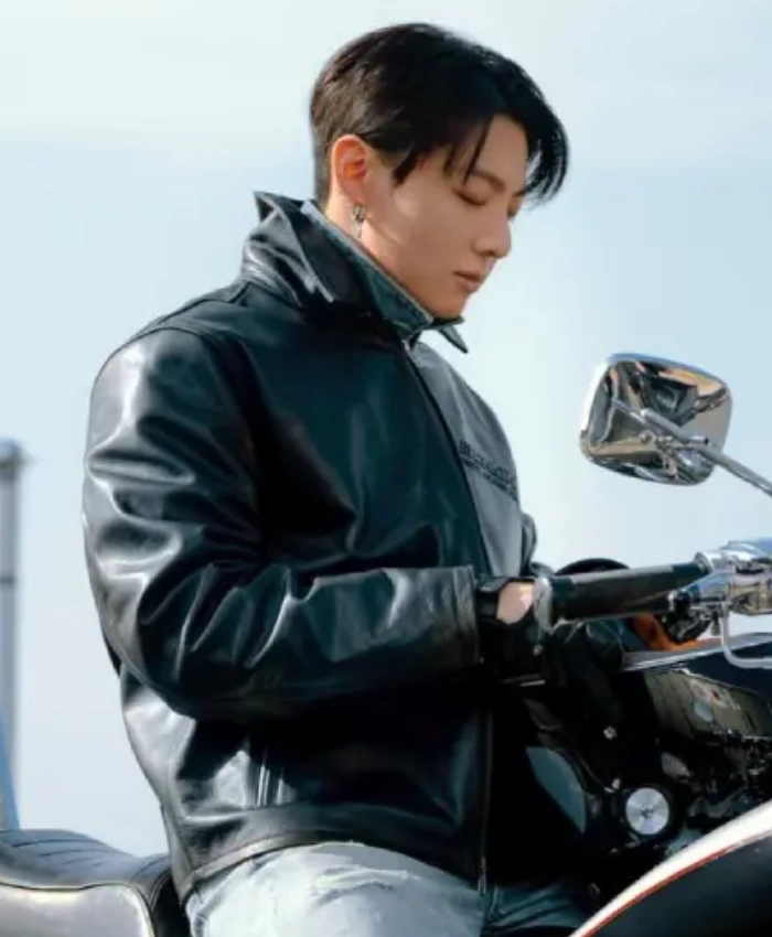Jungkook BTS 2026 Calvin Klein Leather Jacket