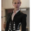 Juno Temple TV Series Ted Lasso Keeley Jones Black Cropped Corset Blazer