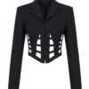 Juno Temple TV Series Ted Lasso Season 4 Keeley Jones Black Cropped Blazer