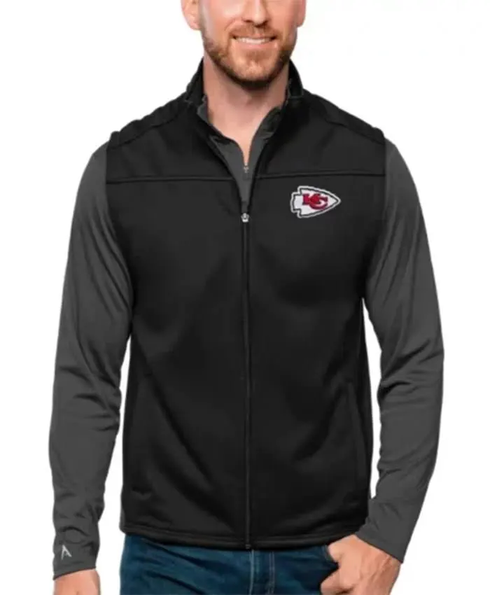 Kansas City Chiefs Alejandro Black Full Zip Vest