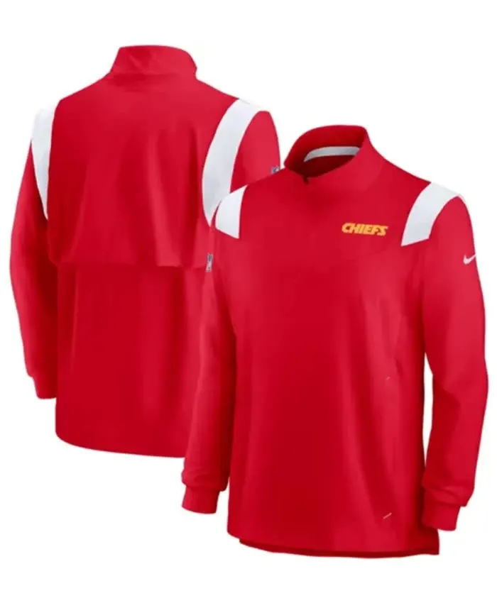 Kansas City Chiefs Beckett Red Quarter Zip Jacket