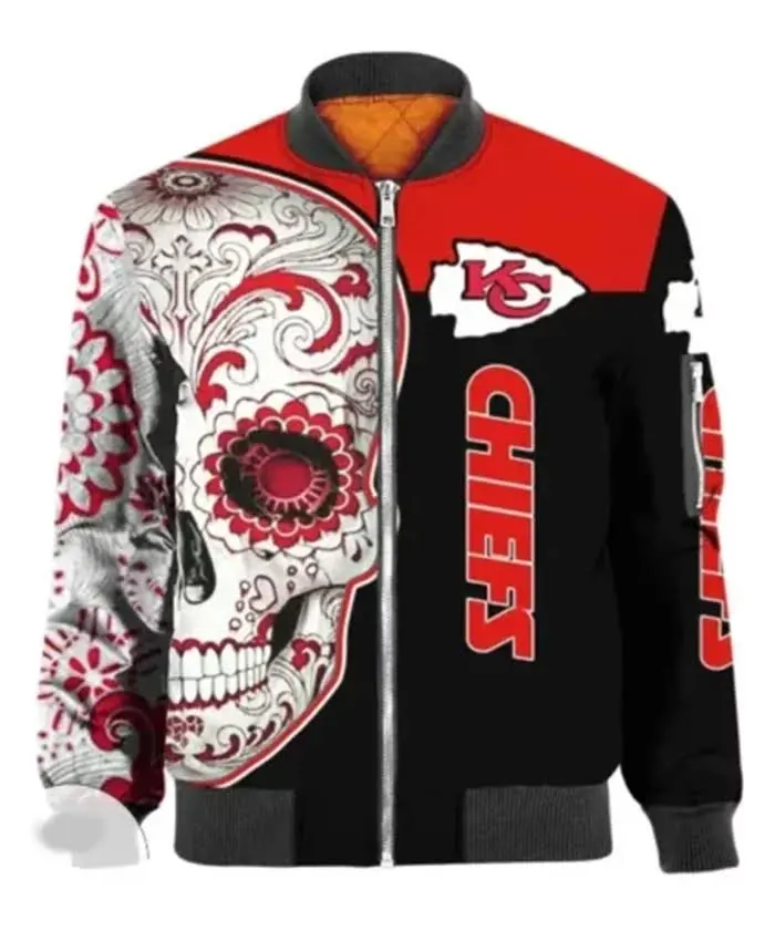 Kansas City Chiefs Bentley 3D Printed Bomber Jacket