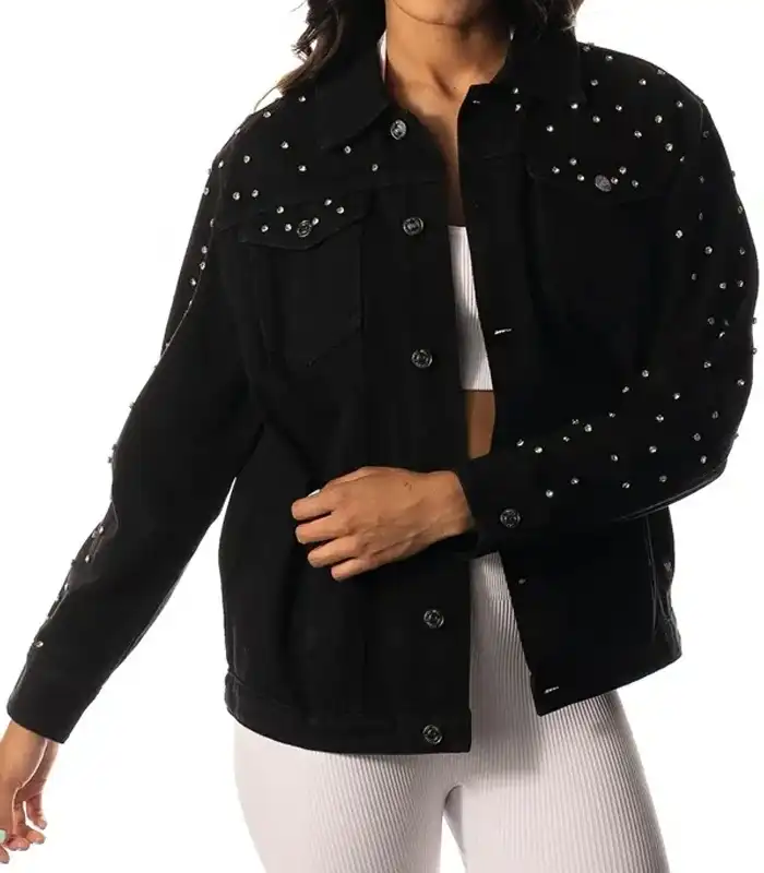 Kansas City Chiefs Denim Black Jacket
