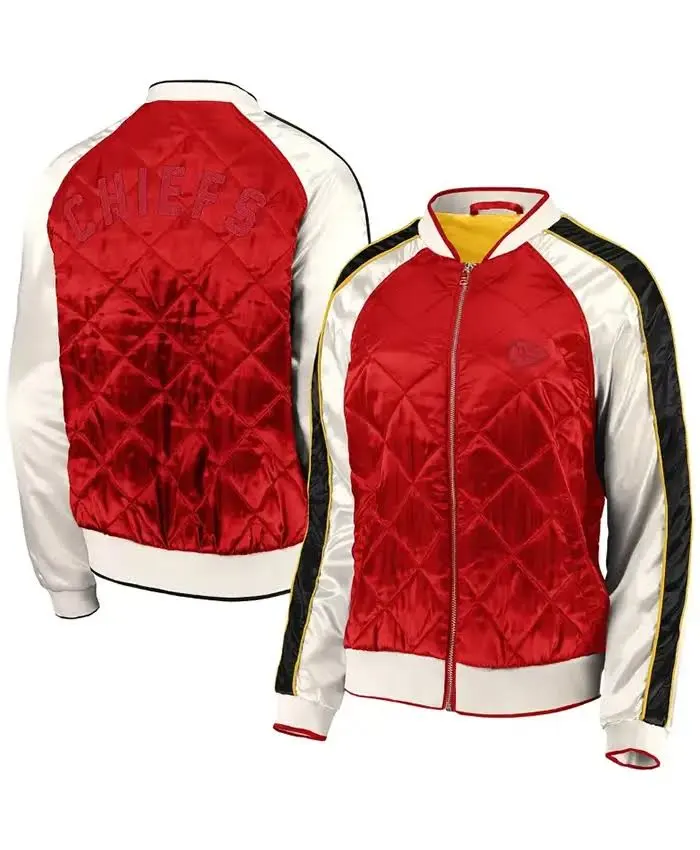 Kansas City Chiefs Mario Quilted Bomber Jacket