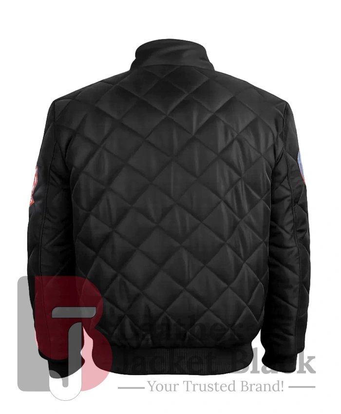 Kara Killmer TV Series Chicago Fire Bomber Quilted Black Jacket