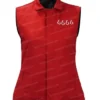 Kathryn Kelly TV Series Yellowstone Emily Cotton Red 6666 Vest For Sale