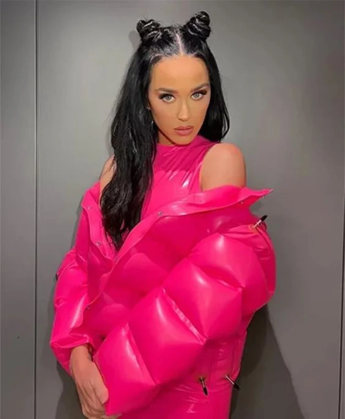 Katy Perry Pink Puffer Jacket
