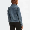 Kelly Reilly TV Series Yellowstone Beth Dutton Women Shirt Style Jean Blue Denim Jacket