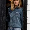 Kelly Reilly TV Series Yellowstone Beth Dutton Women Shirt Style Jean Blue Denim Jacket For Sale