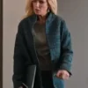Kelly Reilly Yellowstone Beth Dutton Season 4 Episode 10 Long Wool Plaid Tweed Coat
