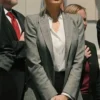 Kelly Reilly Yellowstone Season 5 Episode 01 Beth Dutton Grey Checkered Blazer For Sale