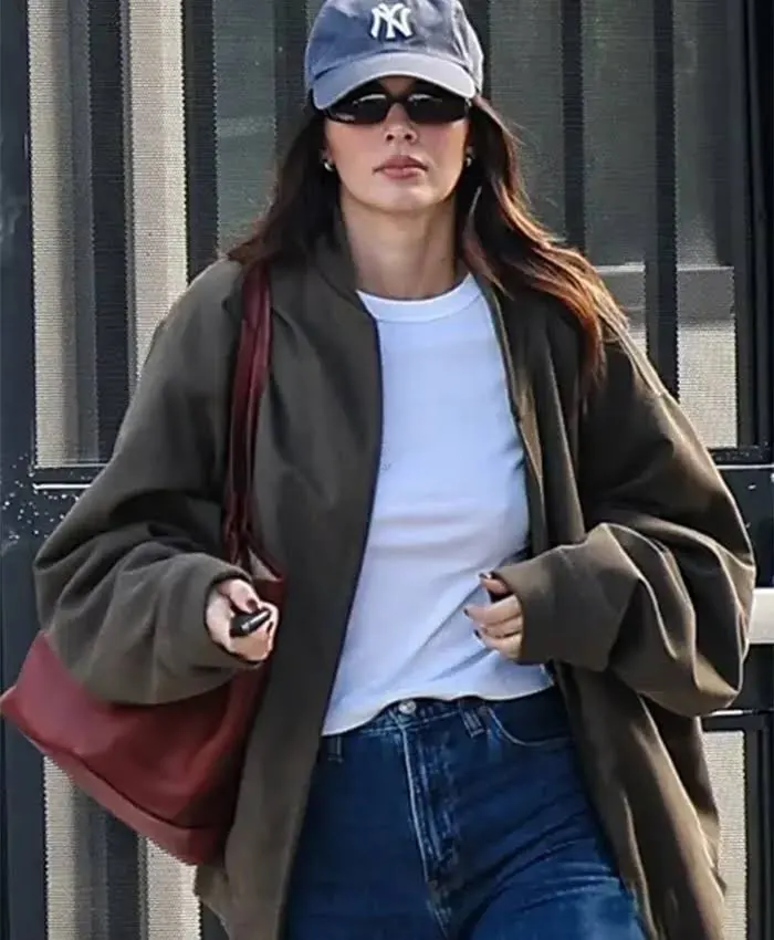 Kendall Jenner Brown Bomber Jacket