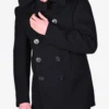 Kersey Naval Double Breasted Wool Peacoat
