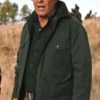 Kevin Costner TV Series Yellowstone Season 2 John Dutton Grey Cotton Military Field Jacket