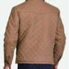 Kevin Costner Tv Series Yellowstone Season 02 John Dutton Brown Cotton Jacket For Sale