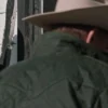 Kevin Costner Yellowstone John Dutton Season 04 Green Quilted Cotton Jacket