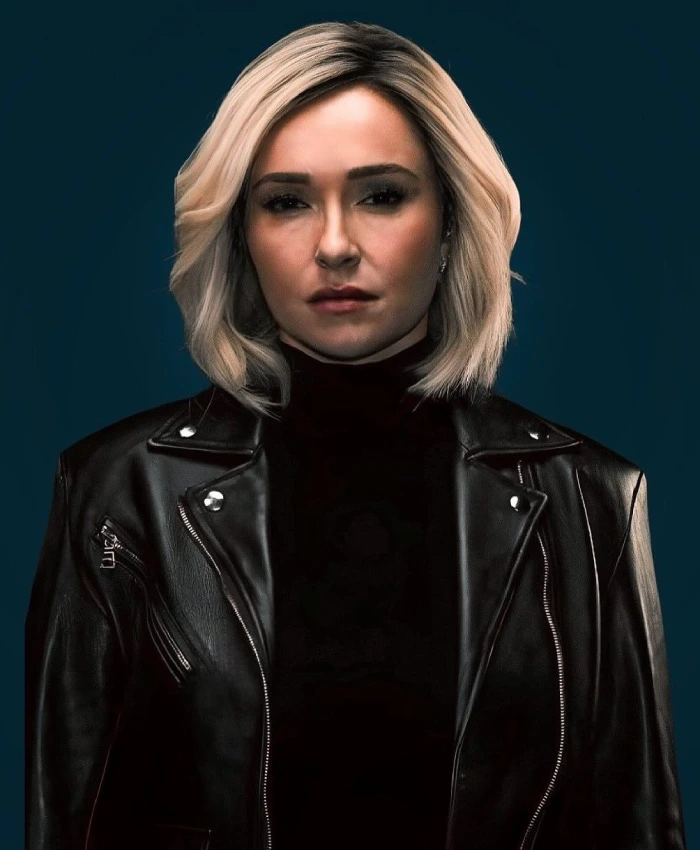 Kirby Reed Scream 6 Hayden Panettiere Black Leather Biker Jacket