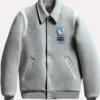 Kith X Jinro Soju Grey Varsity Jacket