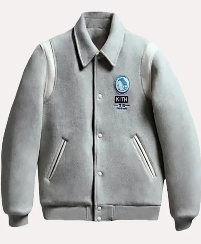 Kith X Jinro Soju Grey Varsity Jacket