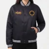 Kith x Marvel X Men Cyclops Black Satin Bomber Jacket