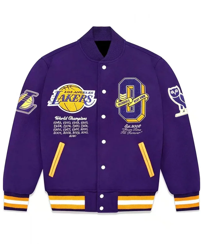 LA Lakers OVO Varsity Jacket