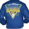 NFL Team Los Angeles Rams Starter Full-Snap Royal Satin Varsity Jacket