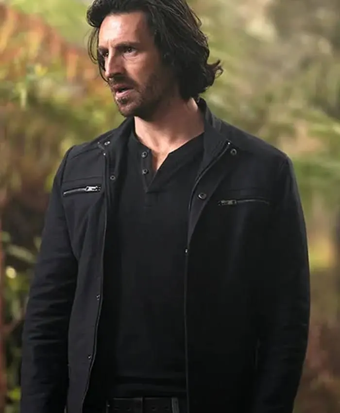 La Brea S02 Gavin Harris Black Cotton Jacket
