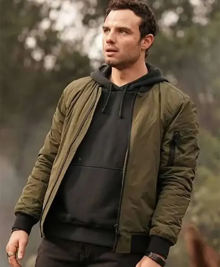 La Brea S02 Lucas Hayes Green Bomber Jacket