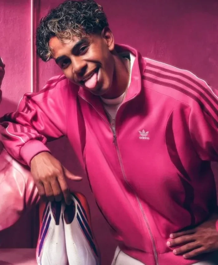 Lamine Yamal Adidas Football Pink Track Jacket