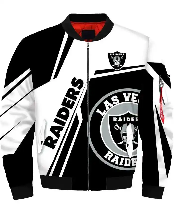 Las Vegas Raiders Bomber Jacket 1