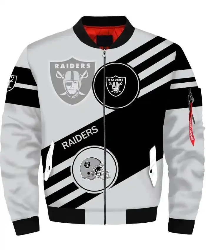 Las Vegas Raiders Bomber Jacket 3