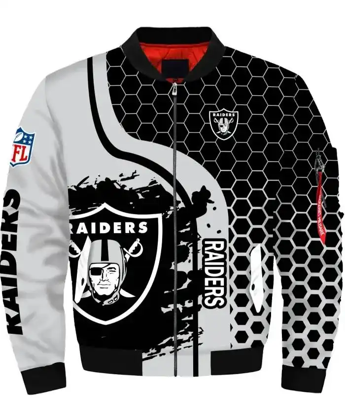 Las Vegas Raiders Bomber Jacket 4